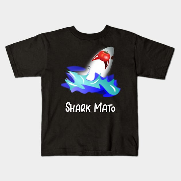 Shark Mato Kids T-Shirt by DANPUBLIC